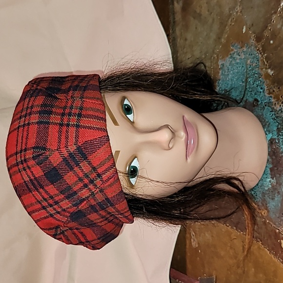 Pendleton. Made in USA. Vintage. Wool Newsboy Driving Cap. Tartan. Size M - Picture 7 of 10
